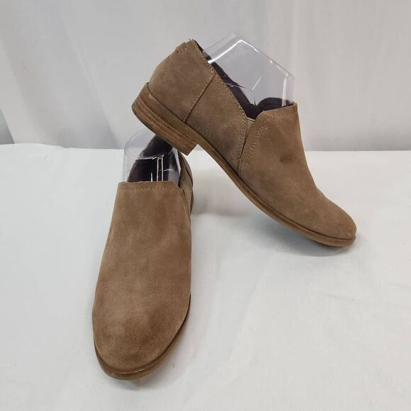 Toms Size 8 Shaye low ankle bootie in dusty gold suede western - Picture 2 of 9